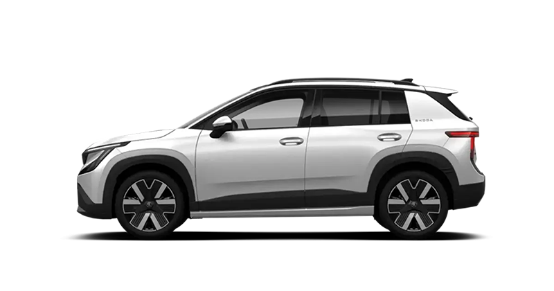 zu sehen ist ein silber ŠKODA EPIQ